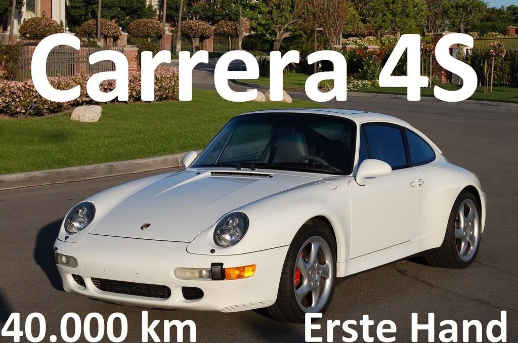 1996 Porsche Carrera 4S 911 993 40.000 km, Aus Erstbesitz, Varioram, Erstlack