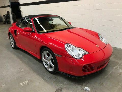 2004 Porsche 911 Cabriolet Turbo 6 Spd Manual 55,300 Miles Red Convertible 3.6L for sale