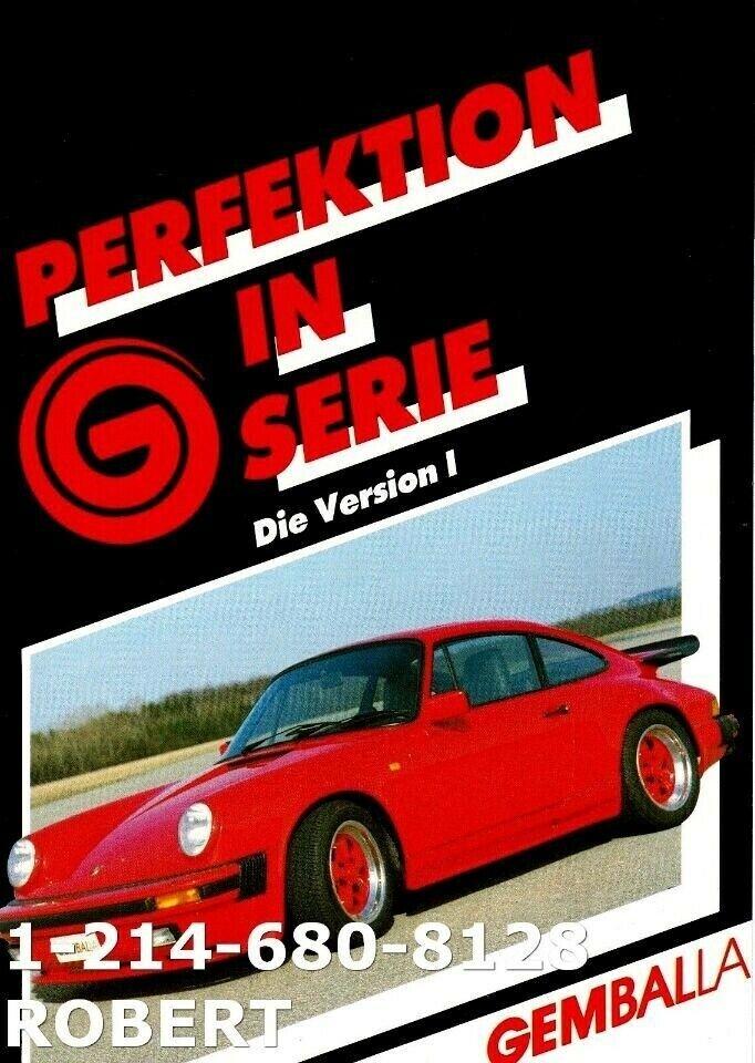 1983 Porsche 911 Gemballa SC Targa 70531 Miles Red Convertible V6 3.0L Manual