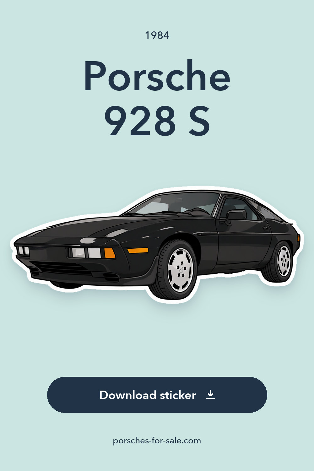 1984 Porsche 928 S sticker preview