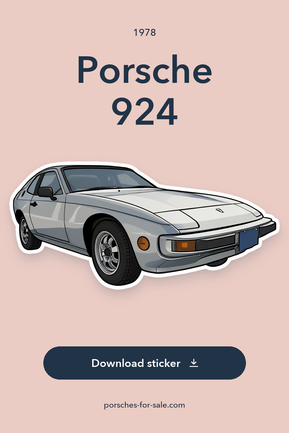 1978 Porsche 924 sticker preview