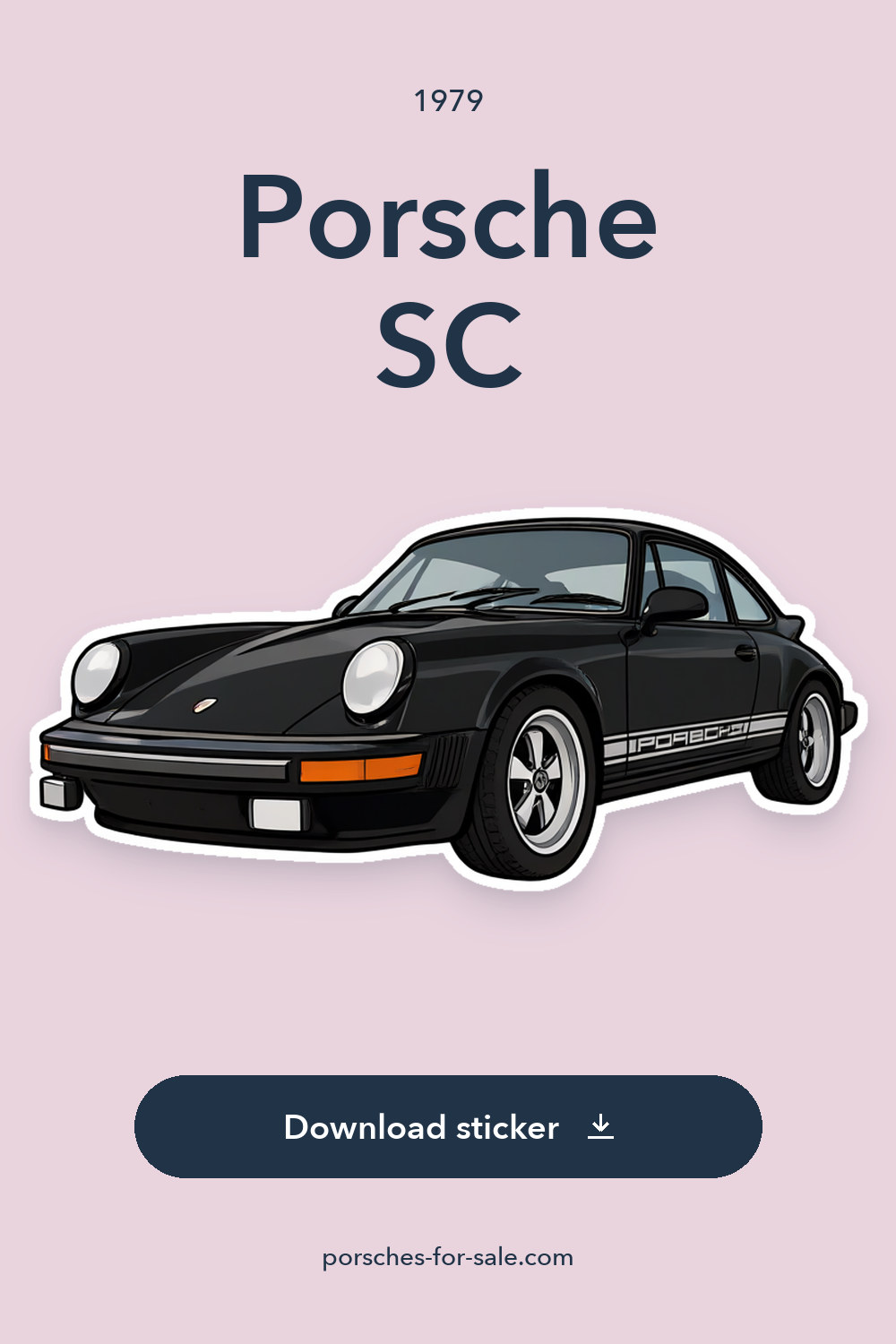 1979 Porsche SC sticker preview