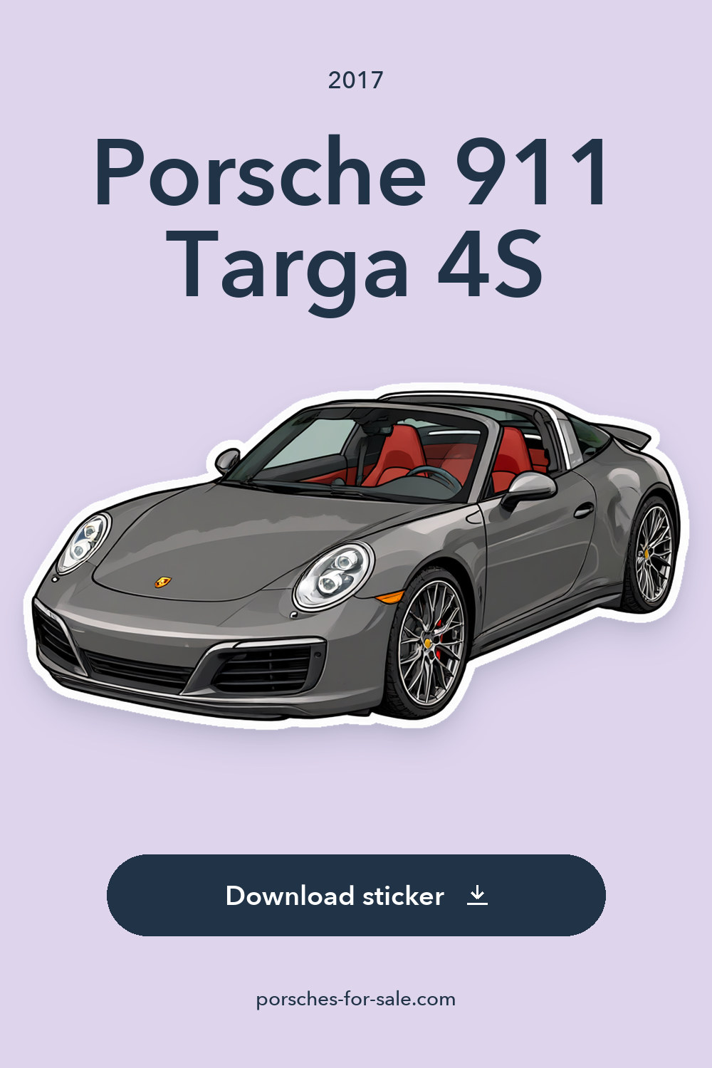 2017 Porsche 911 Targa 4S sticker preview