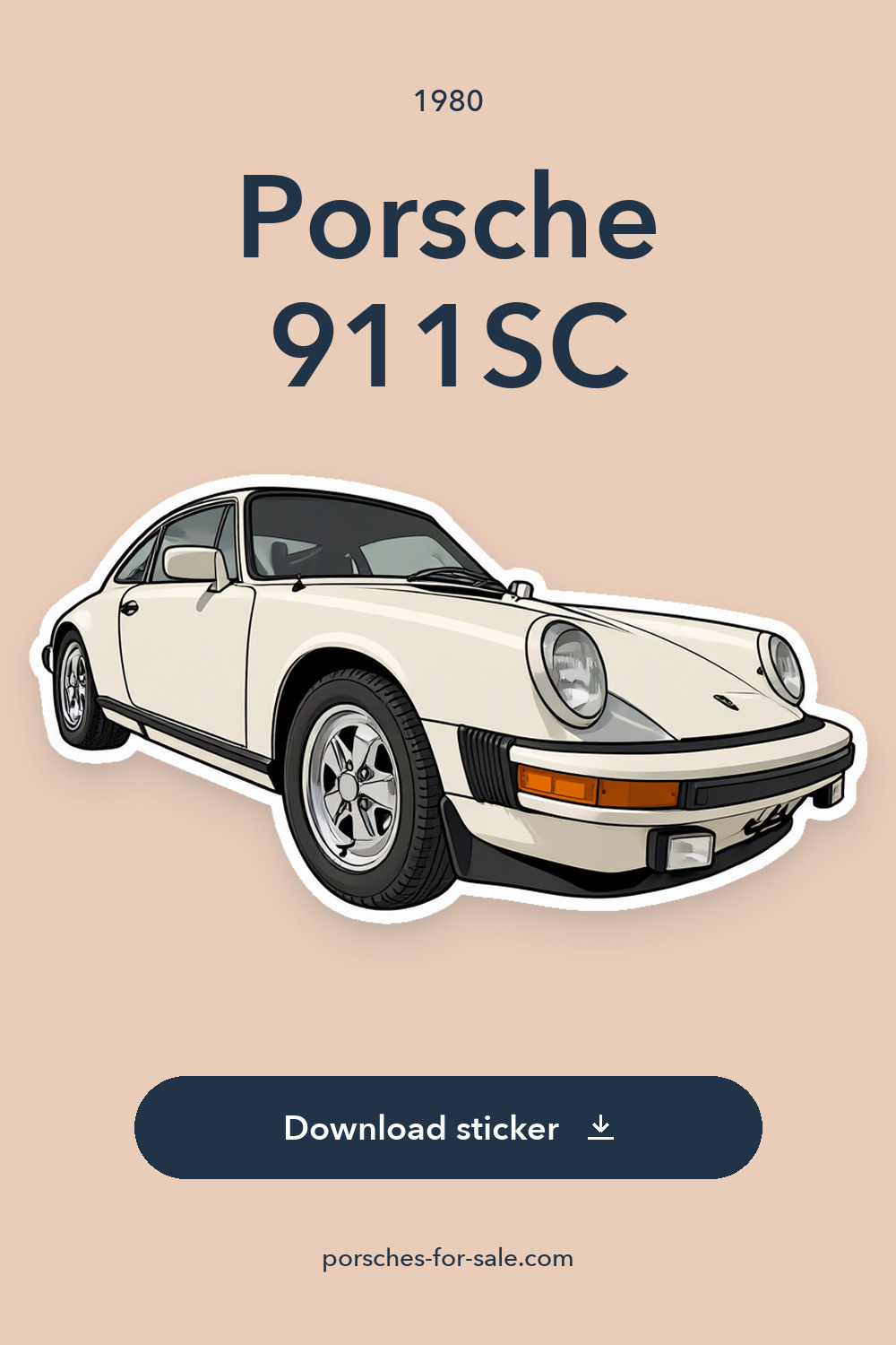 1980 Porsche 911SC sticker preview