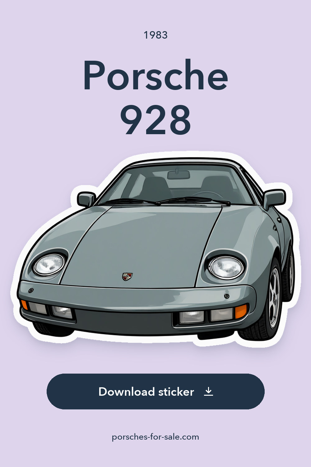 1983 Porsche 928 sticker preview